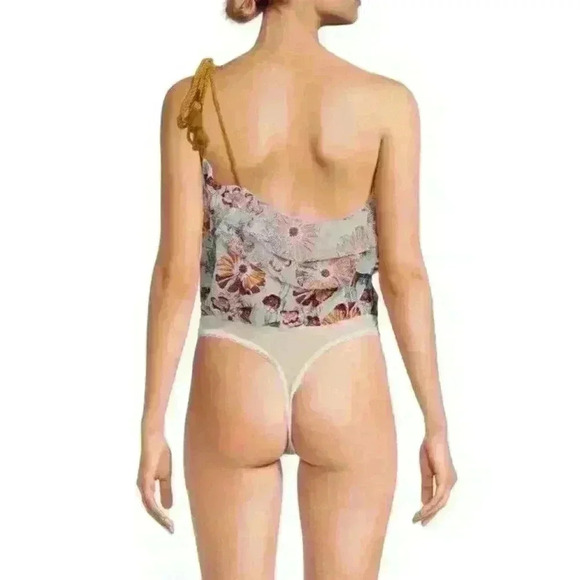 NEW! Free People Women's S Day Date One Shoulder Bodysuit NWT $148 - Picture 3 of 3